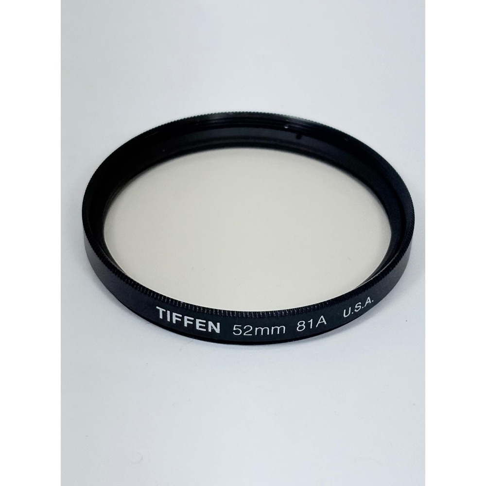 Tiffen 52mm 81A Warming Filter Lens Accessory Black Excellent Made in USA
